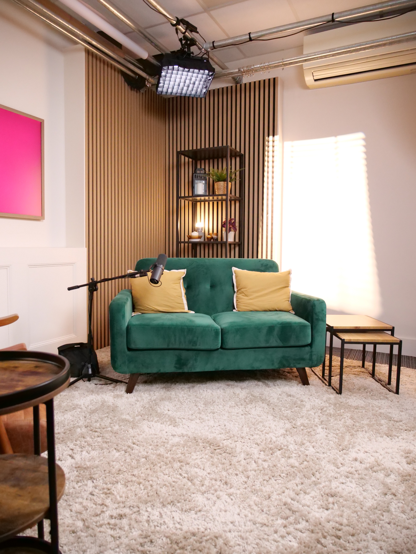 Green sofa set